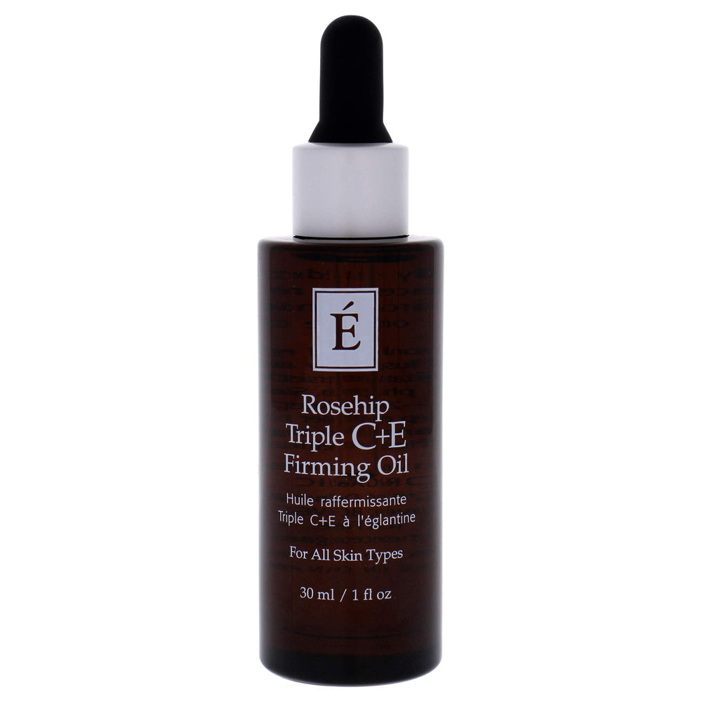Application shot of Eminence Rosehip Triple C+E Oil for routine use.