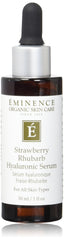 Eminence Serum Hialuronico Fresa-Ruibarbo, botella elegante para hidratación diaria.