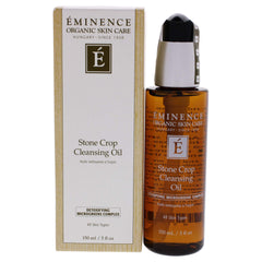 Eminence Stone Crop Cleansing Oil bottle for gentle makeup removal and balance