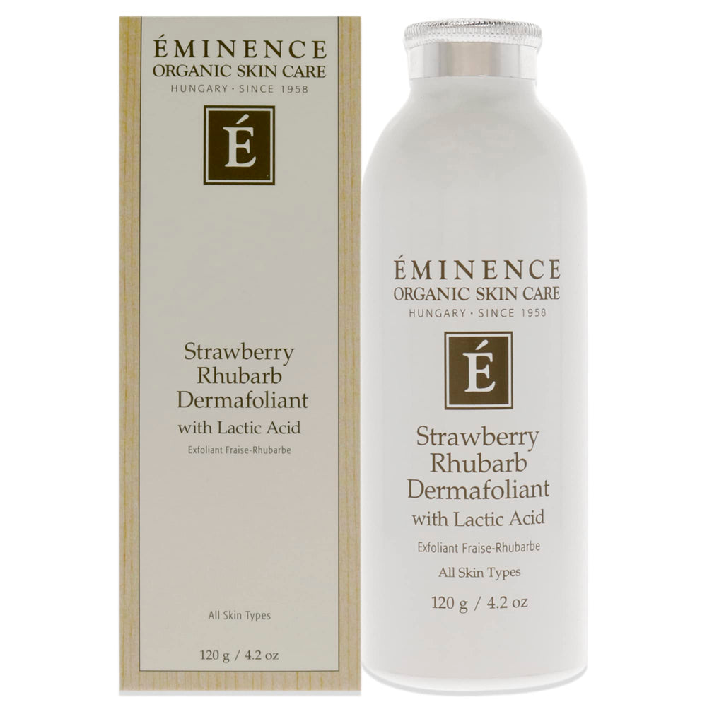 Eminence Strawberry Rhubarb Dermafoliant wet activation demonstrates smooth cleansing.