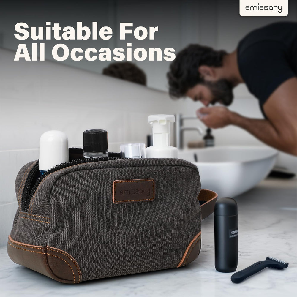 emissary Toiletry Bag paired with shaving kit ideas for daily routines