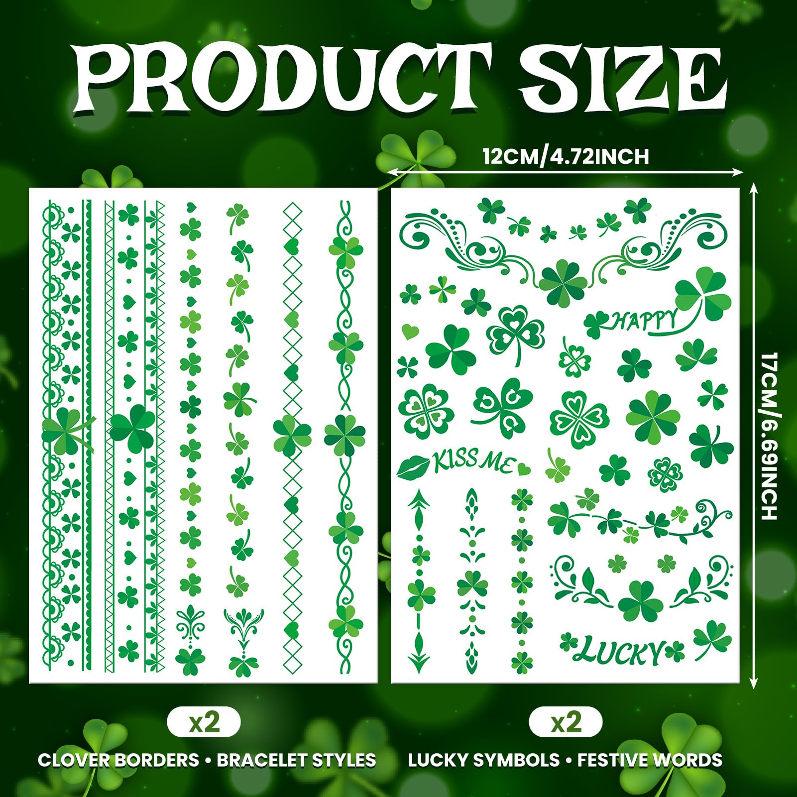 EMOME Día de San Patricio: diseños faciales para un look temático sin esfuerzo.