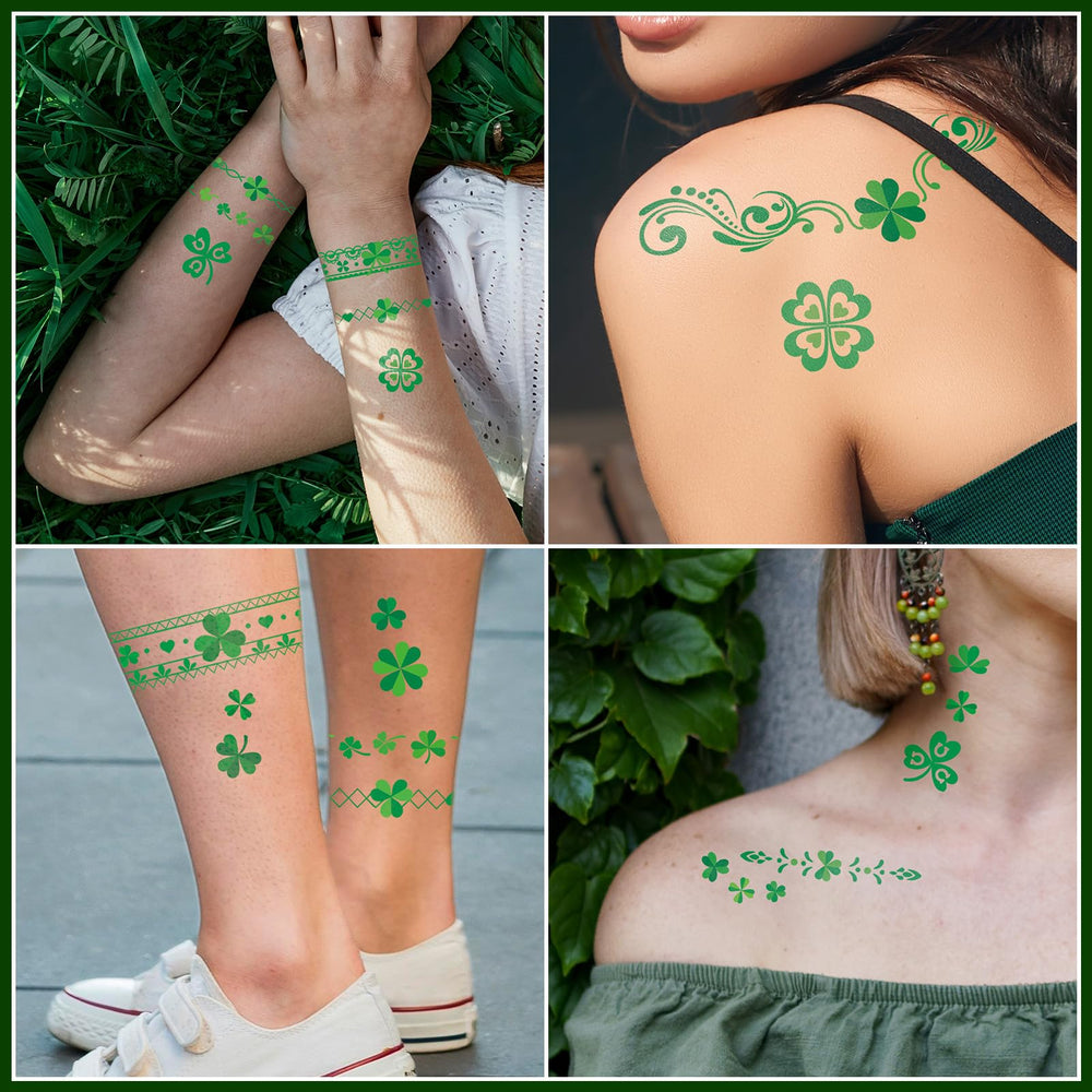 EMOME Día de San Patricio: palabras festivas para decorar cuello o clavícula.