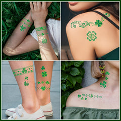 EMOME Día de San Patricio: palabras festivas para decorar cuello o clavícula.