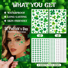EMOME gemas faciales verdes para acentos brillantes en la cara