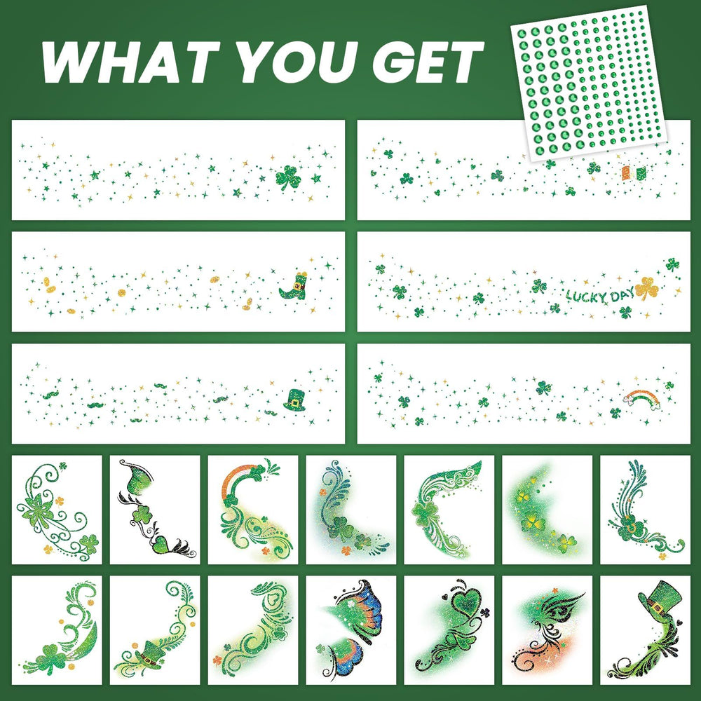 EMOME parches brillantes para maquillaje verde, ideal para fiestas
