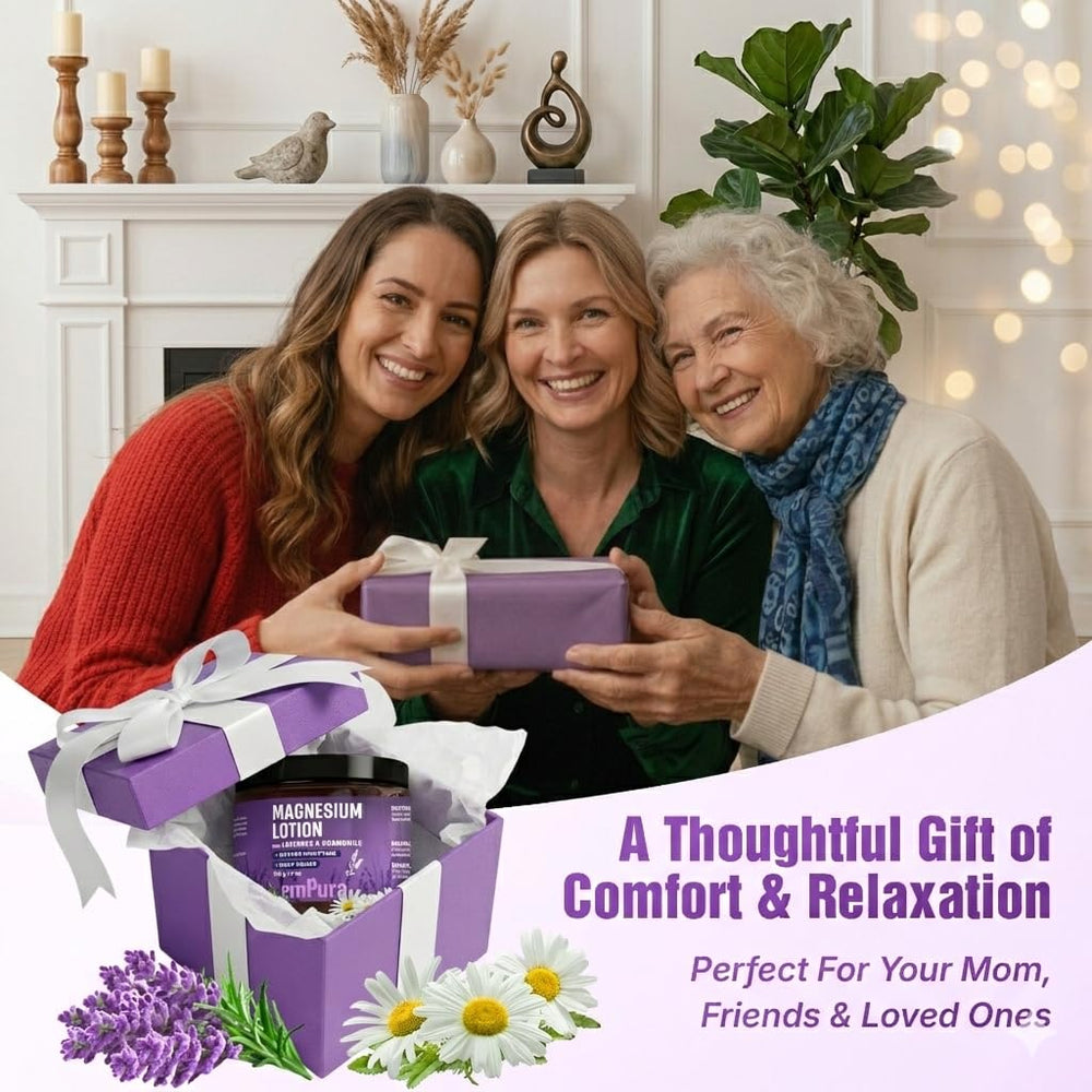 EMPURA Loción de Magnesio con Lavanda, absorción rápida para uso nocturno.