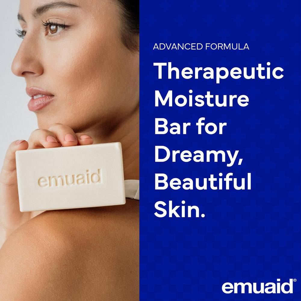 Barra emuaid con aceite de emú 5% ofrece hidratación suave.
