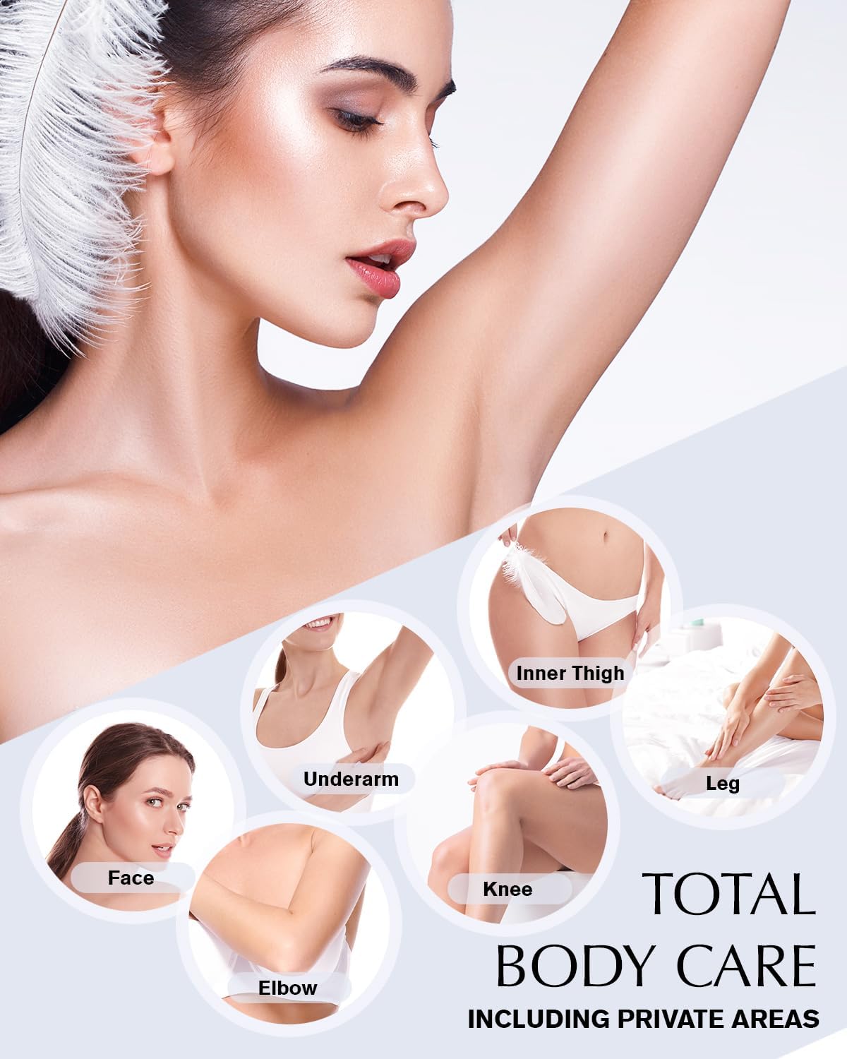 EnaSkin product highlight reveals reduced discoloration across body areas.