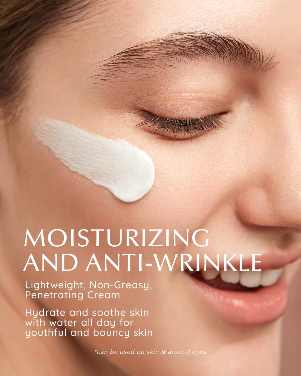 EnaSkin cream texture swirl showing rich hydration and silky finish