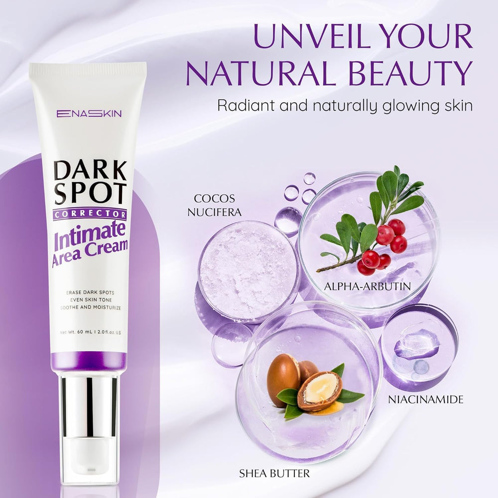 Cap close-up showing premium EnaSkin packaging and gentle formula