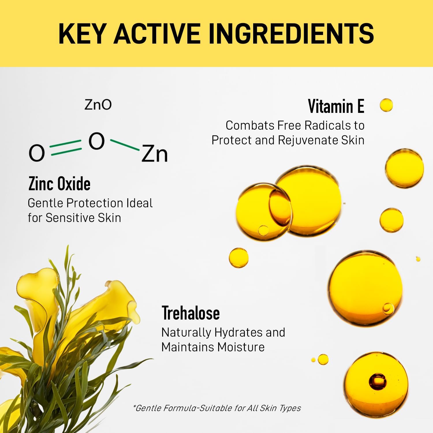 Enaskin Naturals zinc oxide sunscreen protects from UVA/UVB with non-greasy feel.