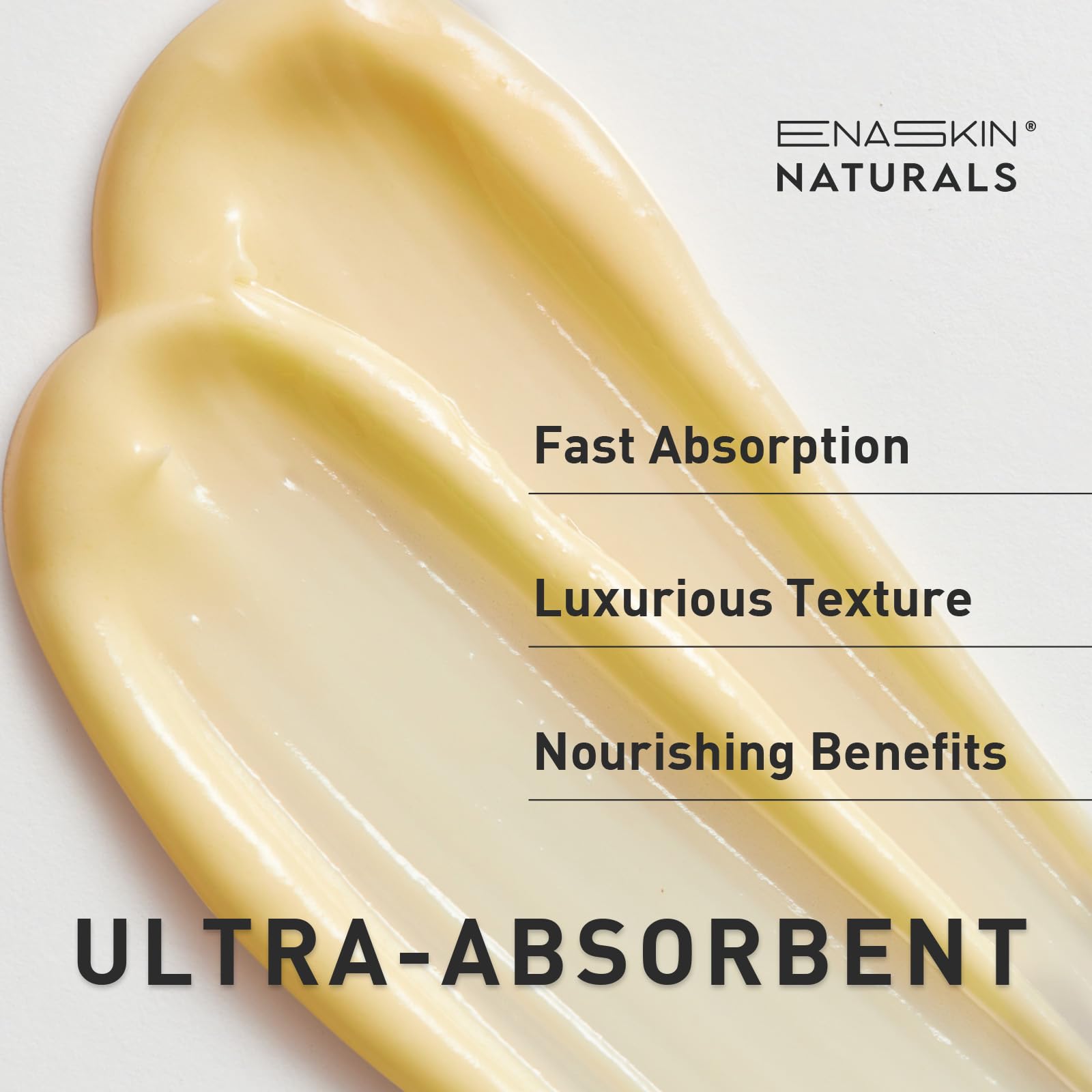 Enaskin Naturals Belly Firming Cream application demonstrates targeted smoothing for stomach and thighs