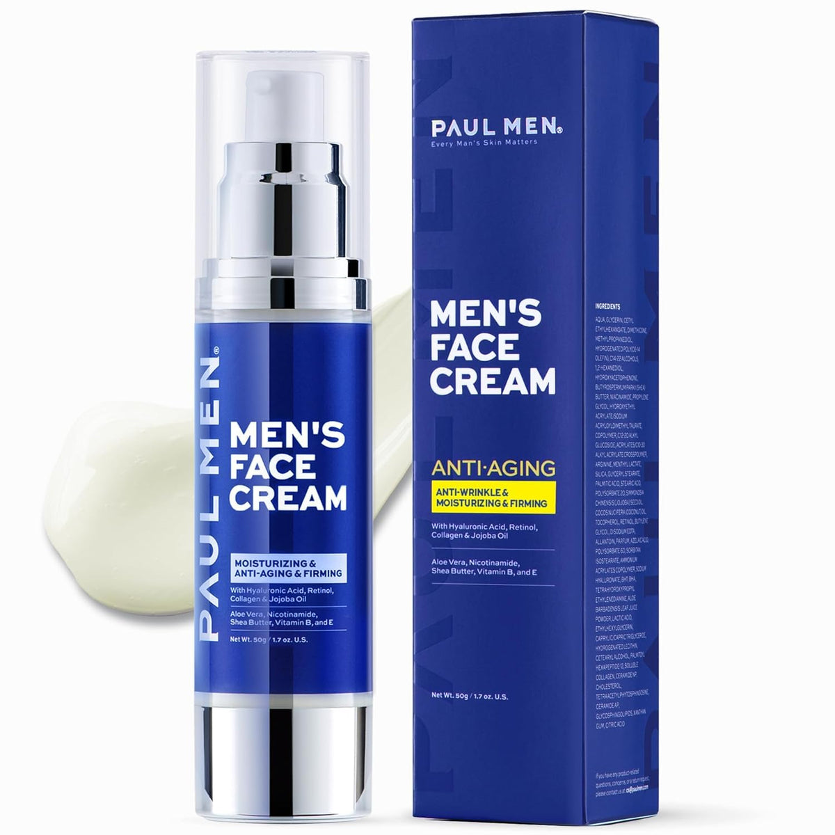 Enaskin Naturals crema-antiedad para hombre 7-en-1, hidratación profunda
