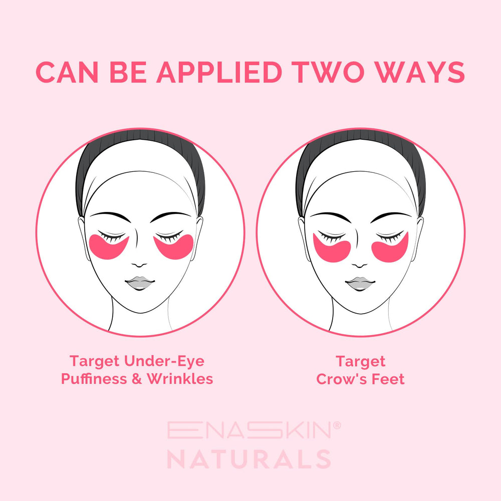 Enaskin Naturals parches oculares niacinamida suavizan líneas finas.
