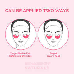 Enaskin Naturals parches oculares niacinamida suavizan líneas finas.