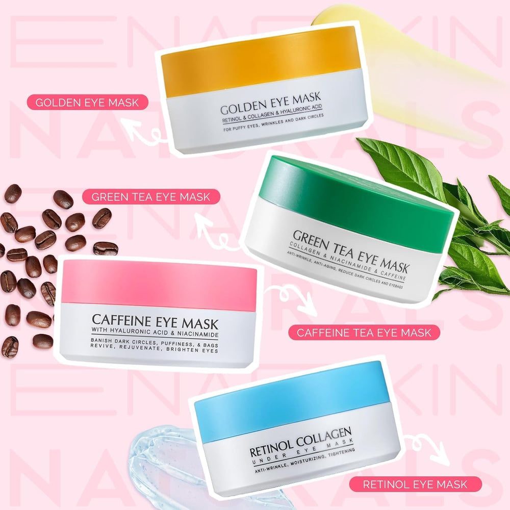 Detalle de embalaje rosa de Enaskin Naturals parches oculares