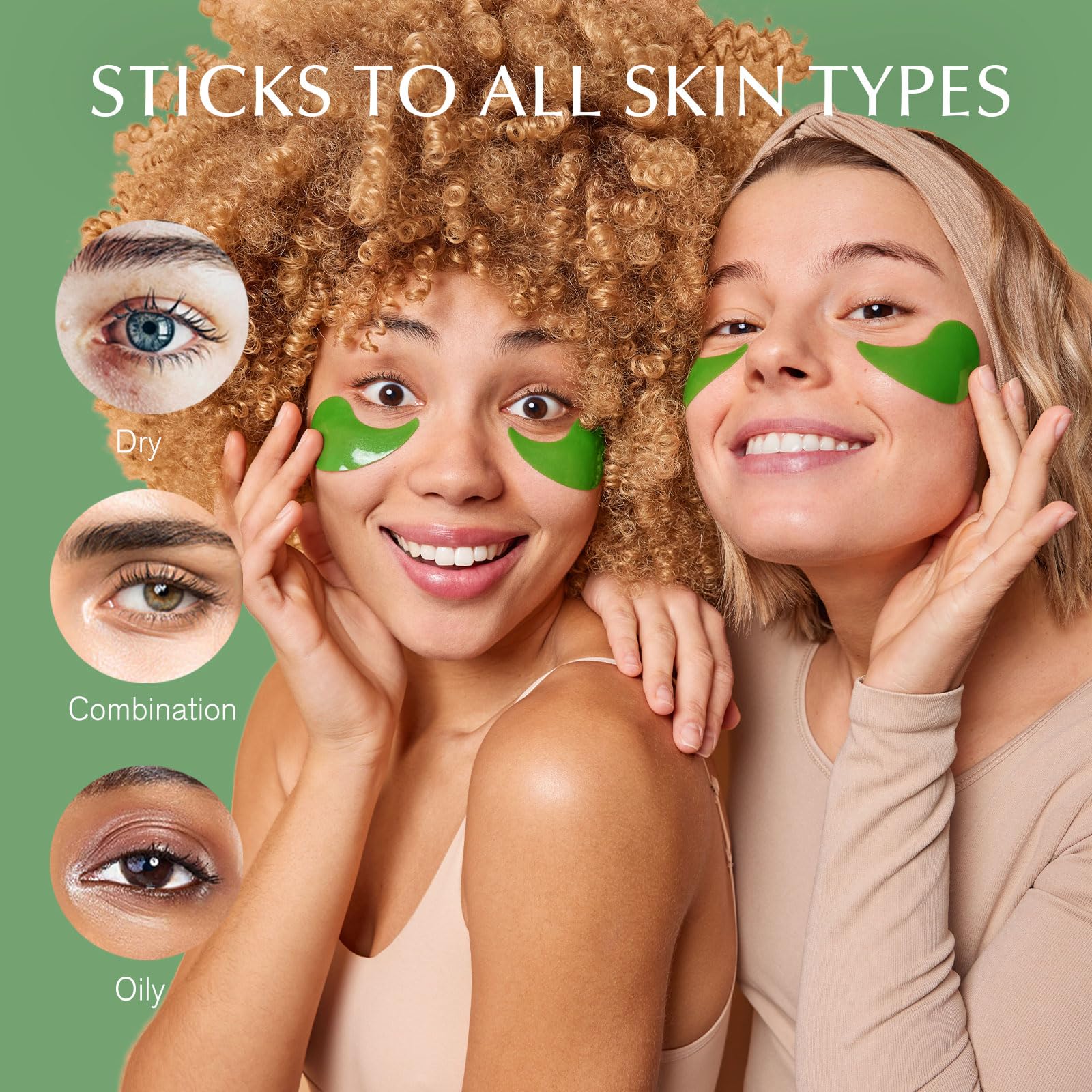 Reducción de bolsas en la mirada con parches Enaskin Naturals.