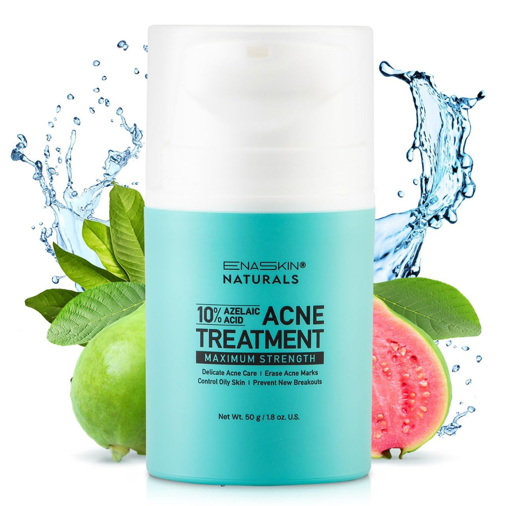 Enaskin Naturals crema para acné, textura suave para aplicación localizada.