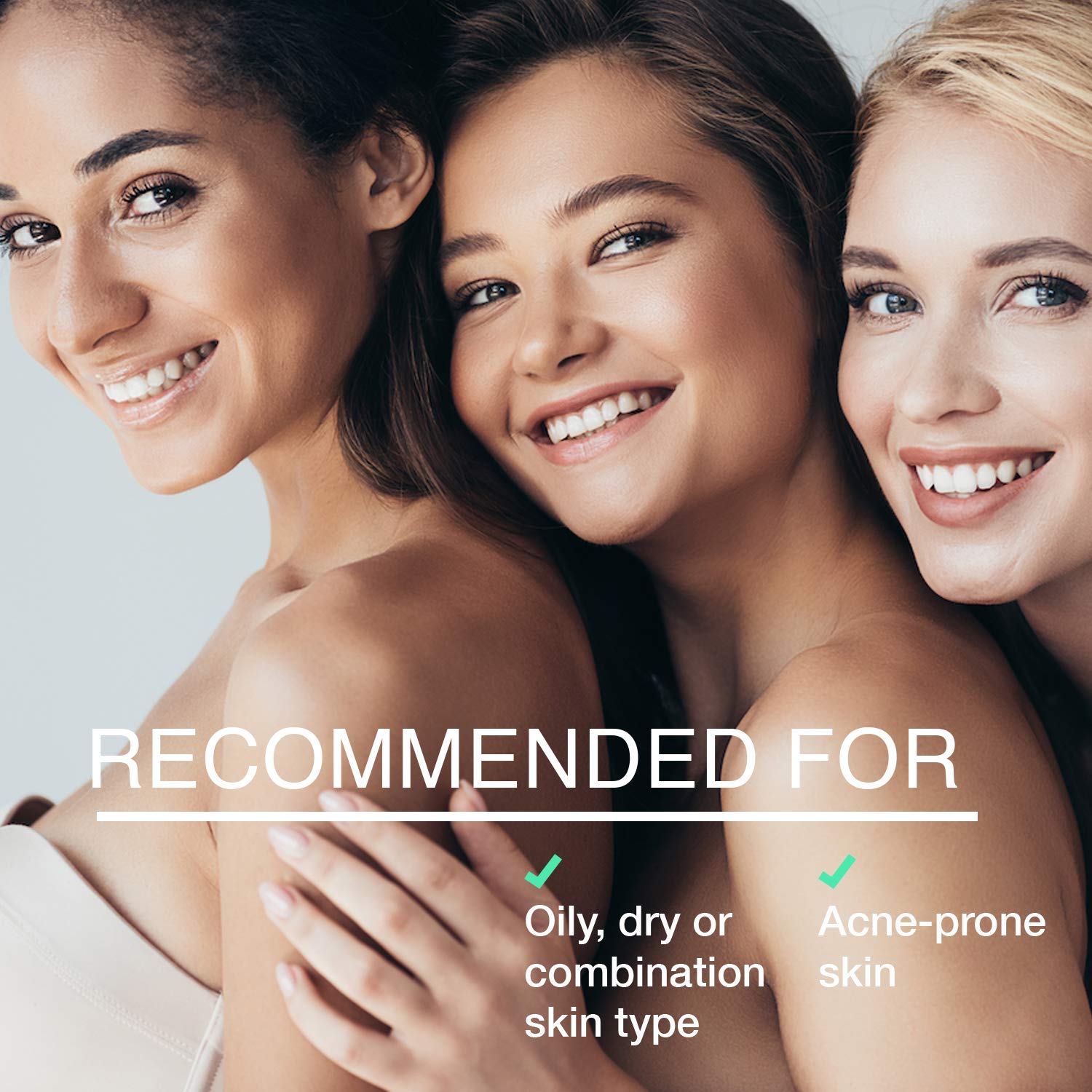 End-zit dermatologist-approved label signals trusted formulation for sensitive skin