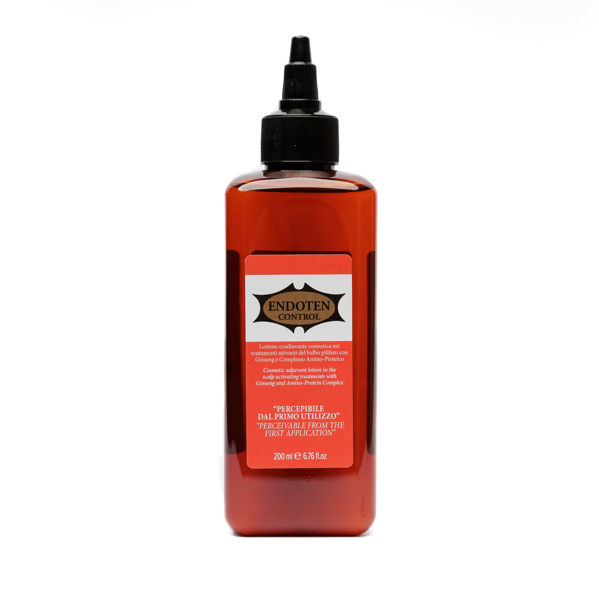ENDOTEN CONTROL Lotion bottle pour enables easy scalp activation.