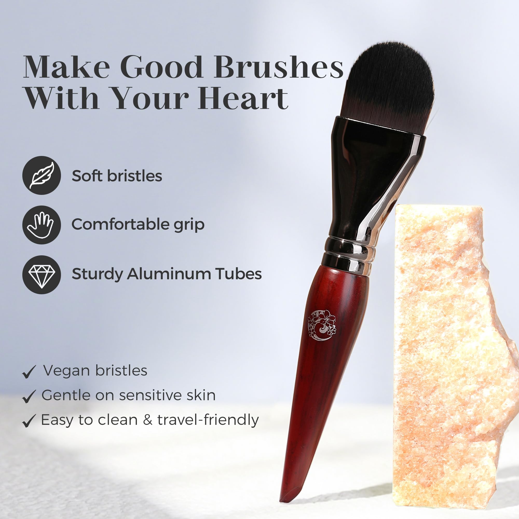 ENERGY brush-contour-application demonstrates smooth contour and blemish coverage.