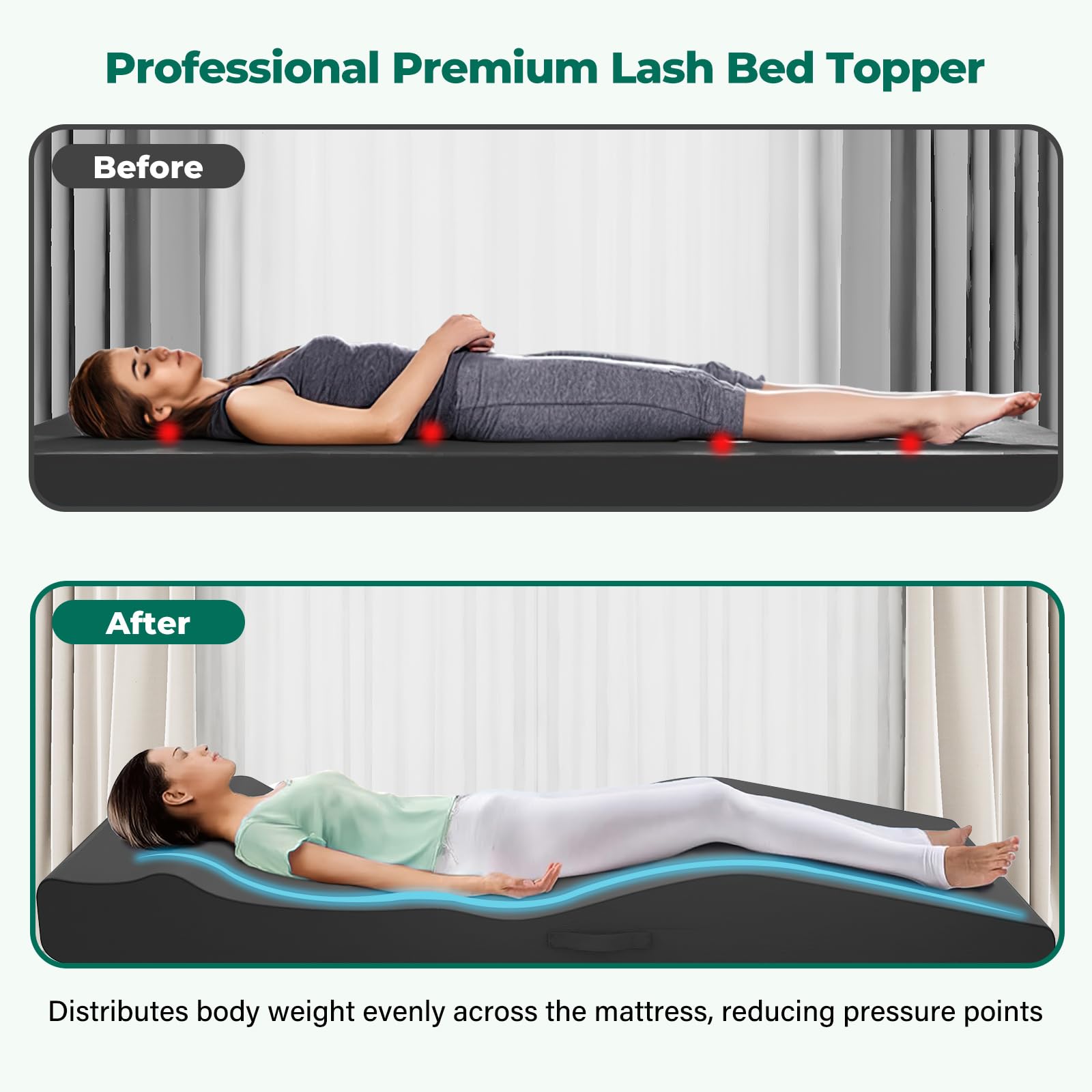 ENITYA lash bed topper non slip surface for client stability