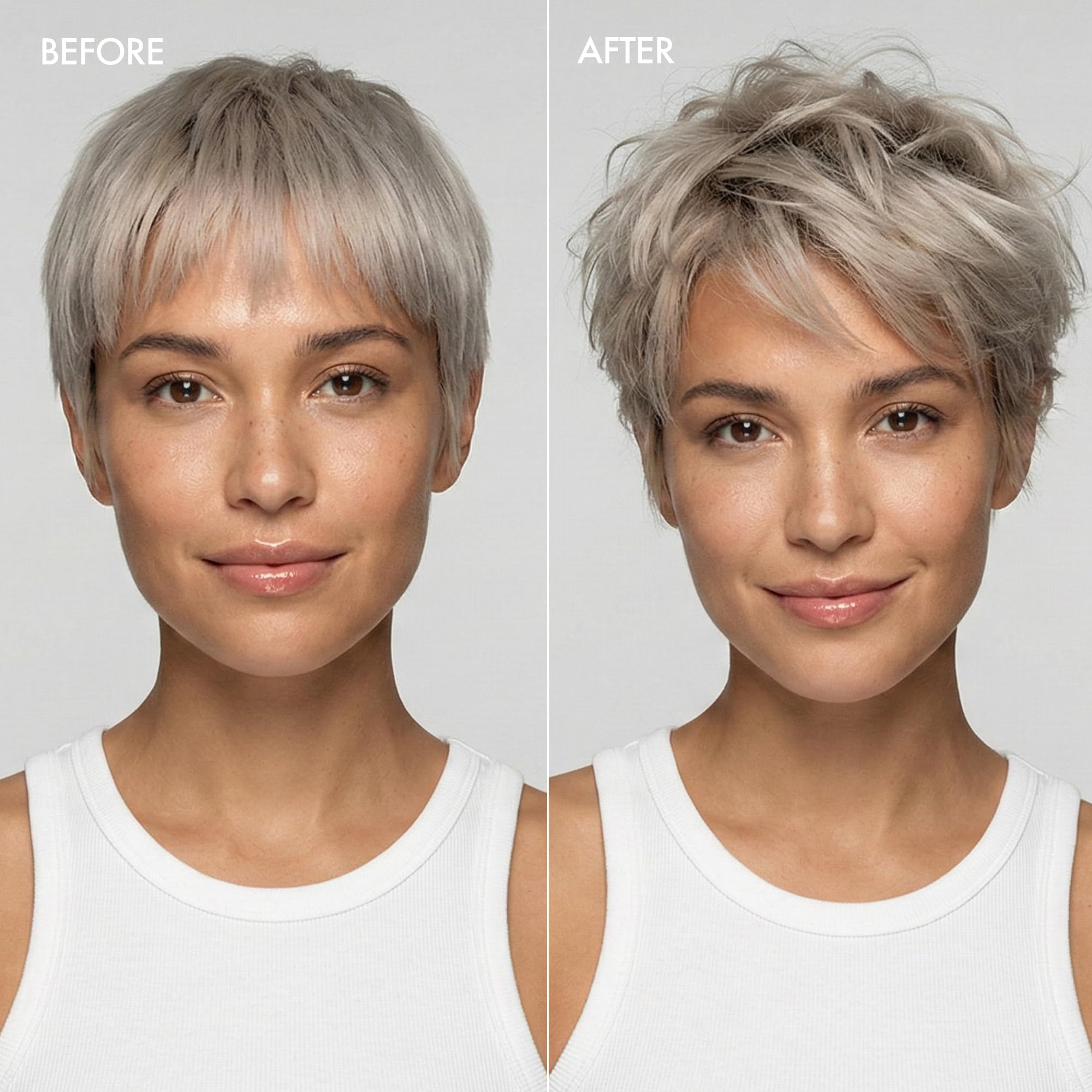 Enjoy cera-seca funciona para todo tipo de cabello, corto o largo