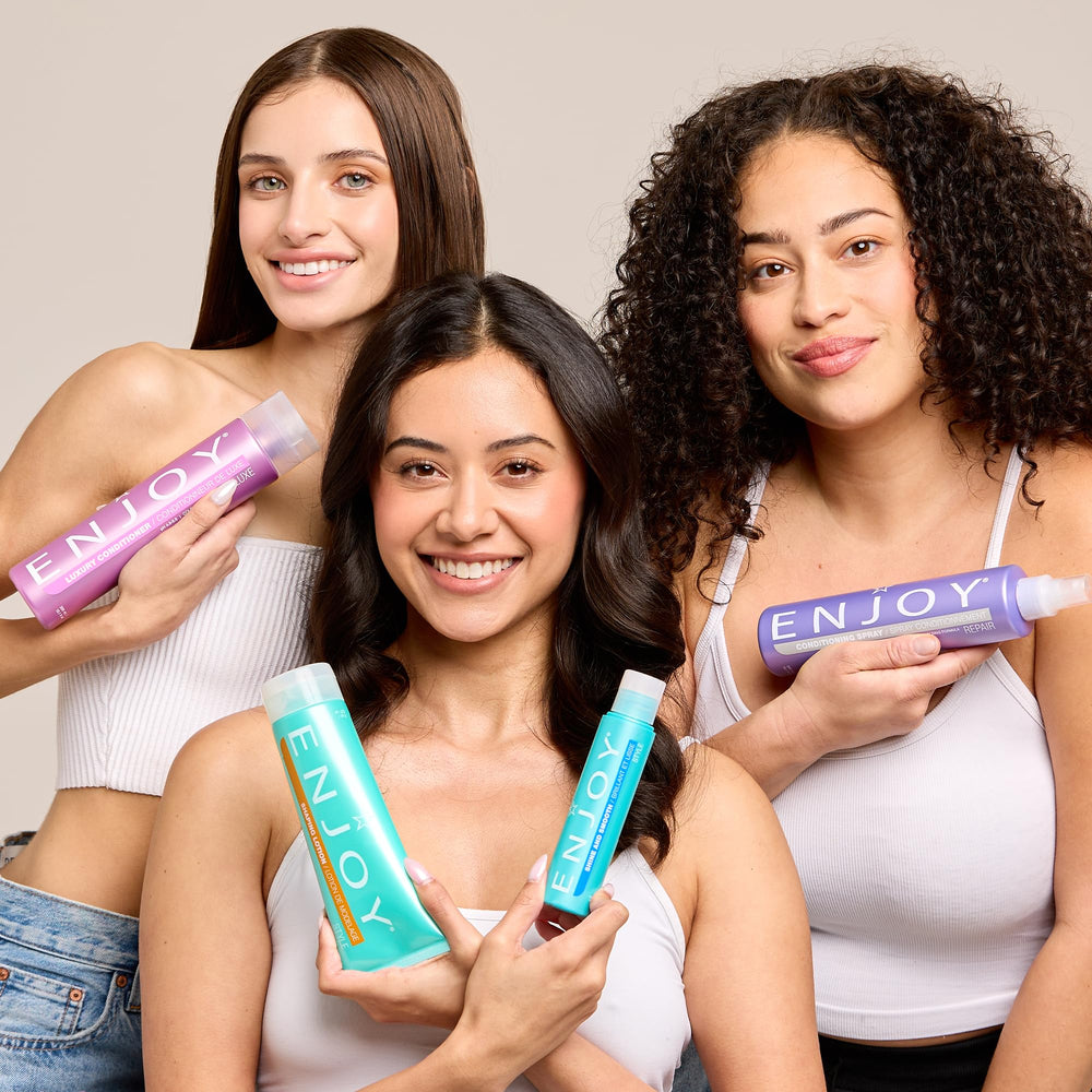 Enjoy Champú Hidratante: fórmula sin sulfatos cuida el equilibrio natural del cabello.