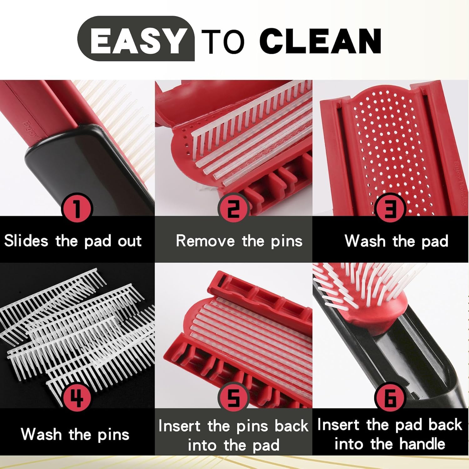 Enjoy Holiday 1981 hair brush heat-resistant for use with styling tools.