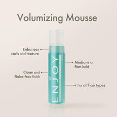 Enjoy Mousse definicion de rizos con control sin peso.