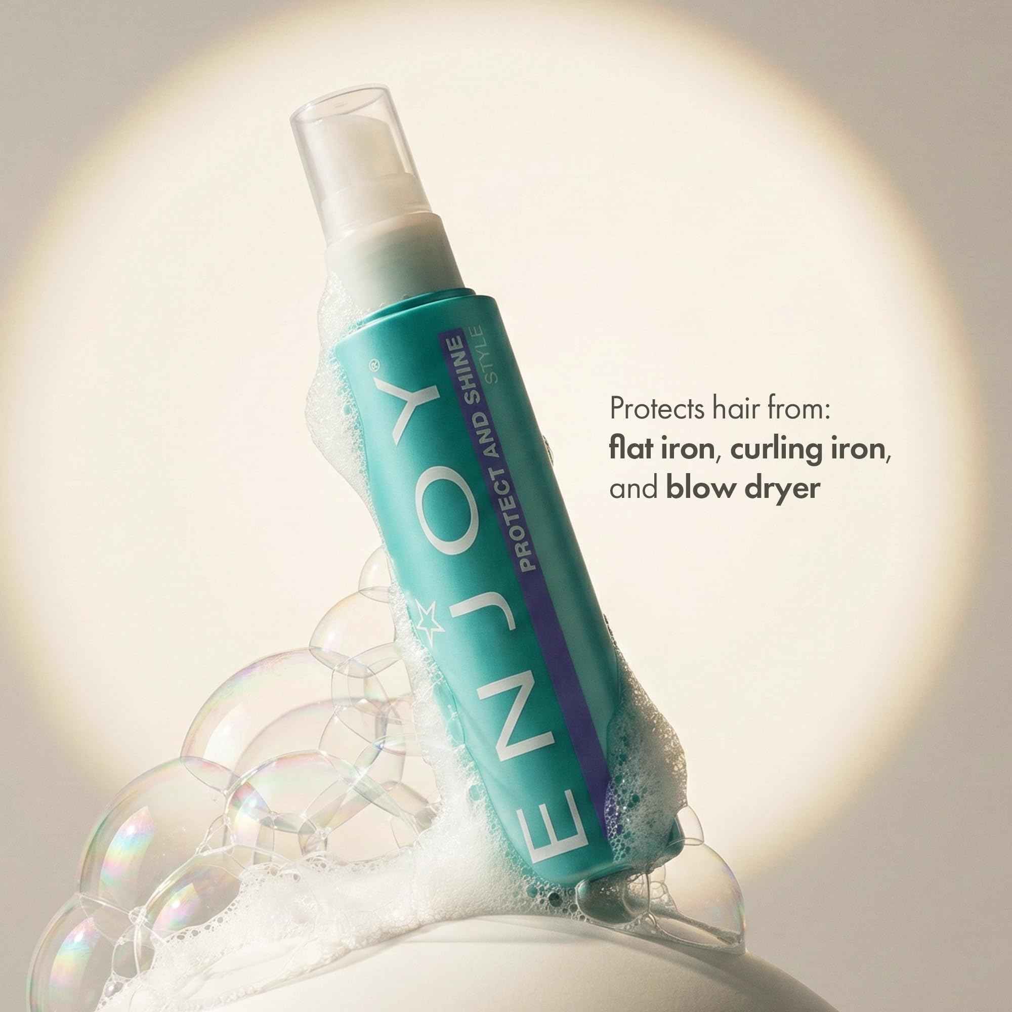 Enjoy Protect and Shine humidity resistance helps keep frizz away