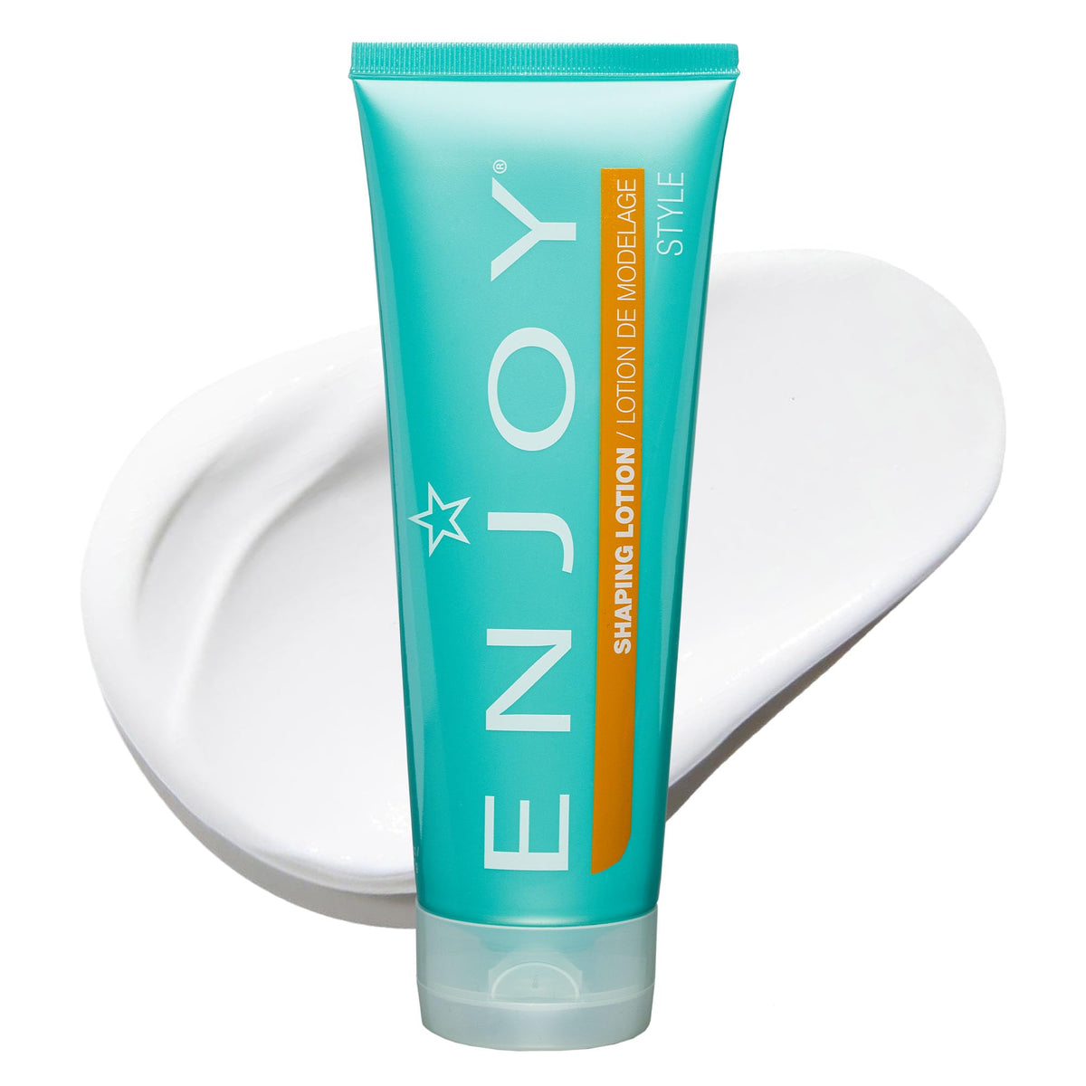 Enjoy Shaping Curly Hair Styling Cream bottle front; curl-friendly control and packaging.