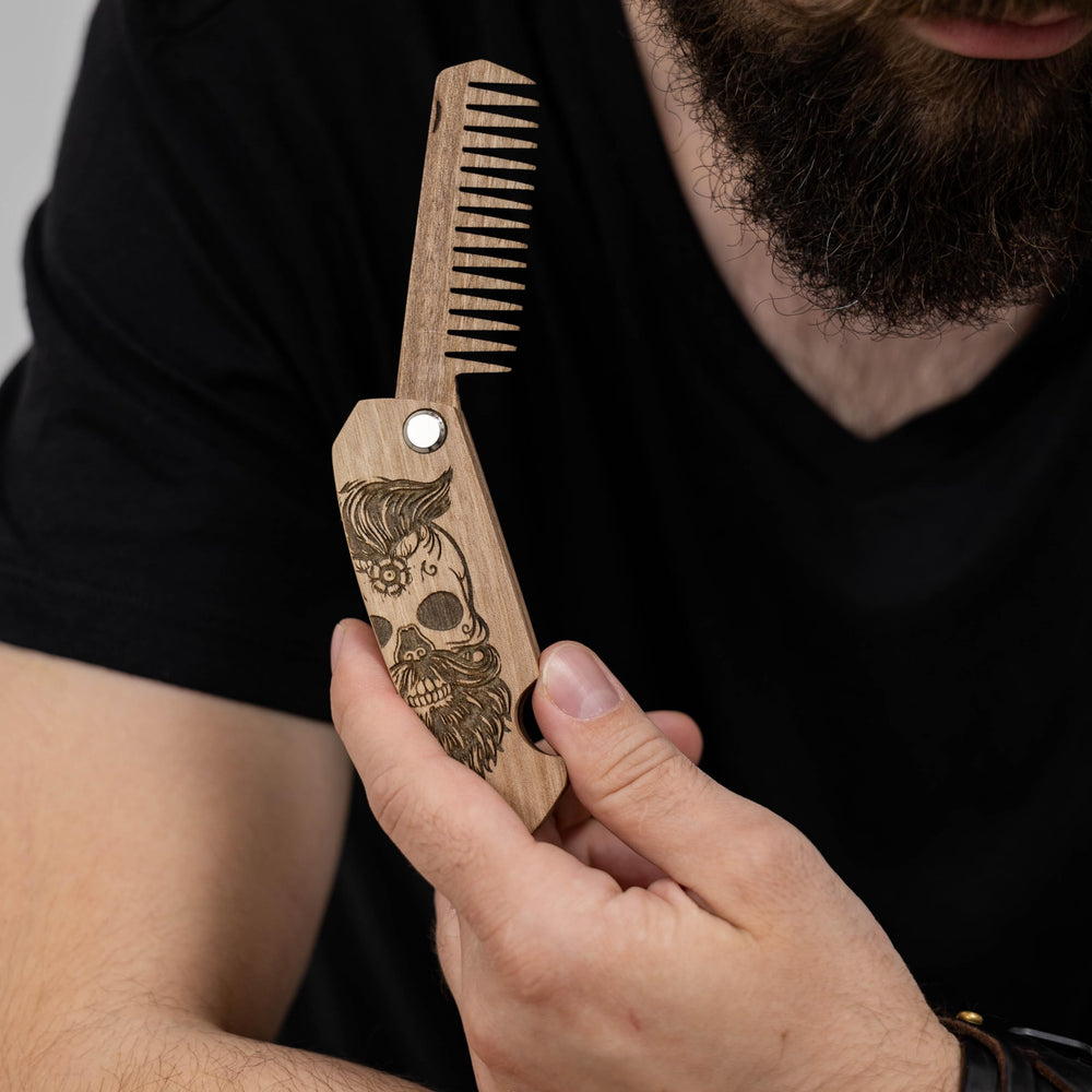 Enjoy The Wood beard comb as a thoughtful gift for wood anniversaries or Father's Day