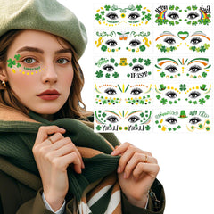Enjoyard tatuajes San Patricio, trébol en las manos, ideal para looks festivos.
