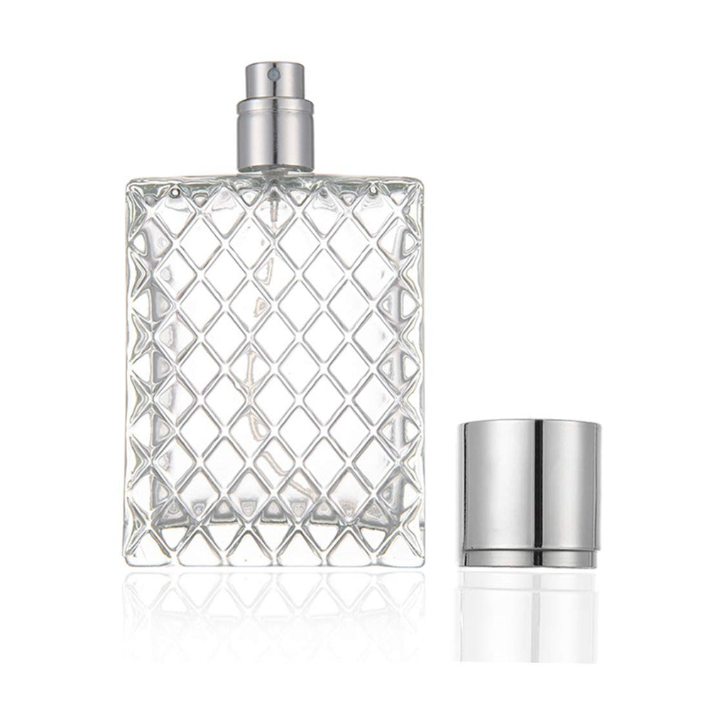 Enslz 100ml refillable glass bottle ready for travel and fragrance storage