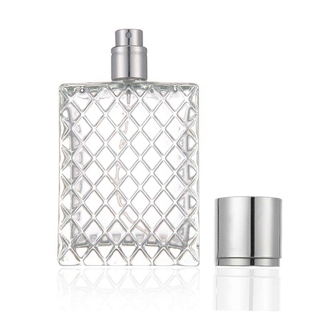 Enslz 100ml refillable glass bottle ready for travel and fragrance storage