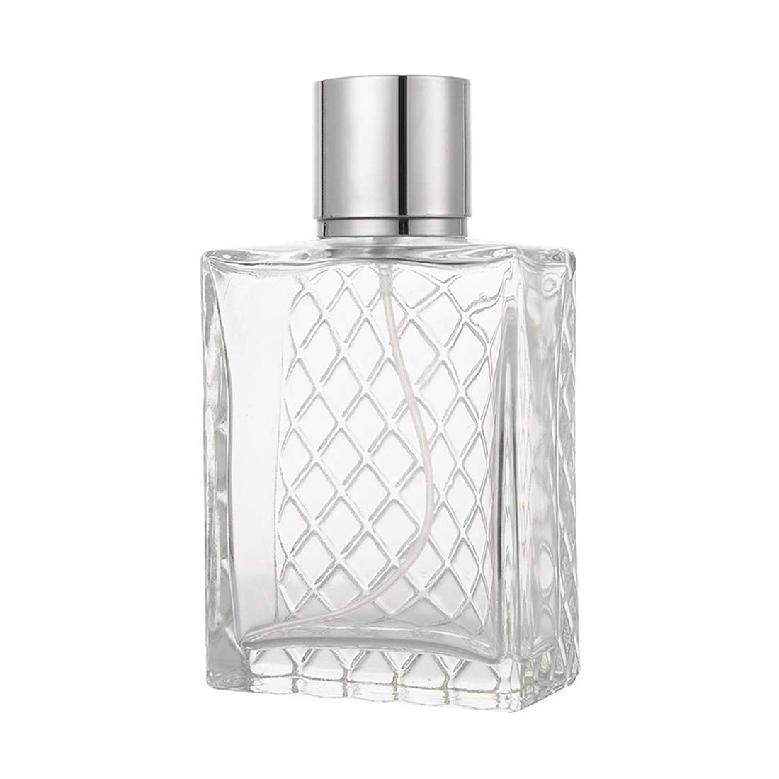 Enslz elegant metal cap complements the clear bottle design