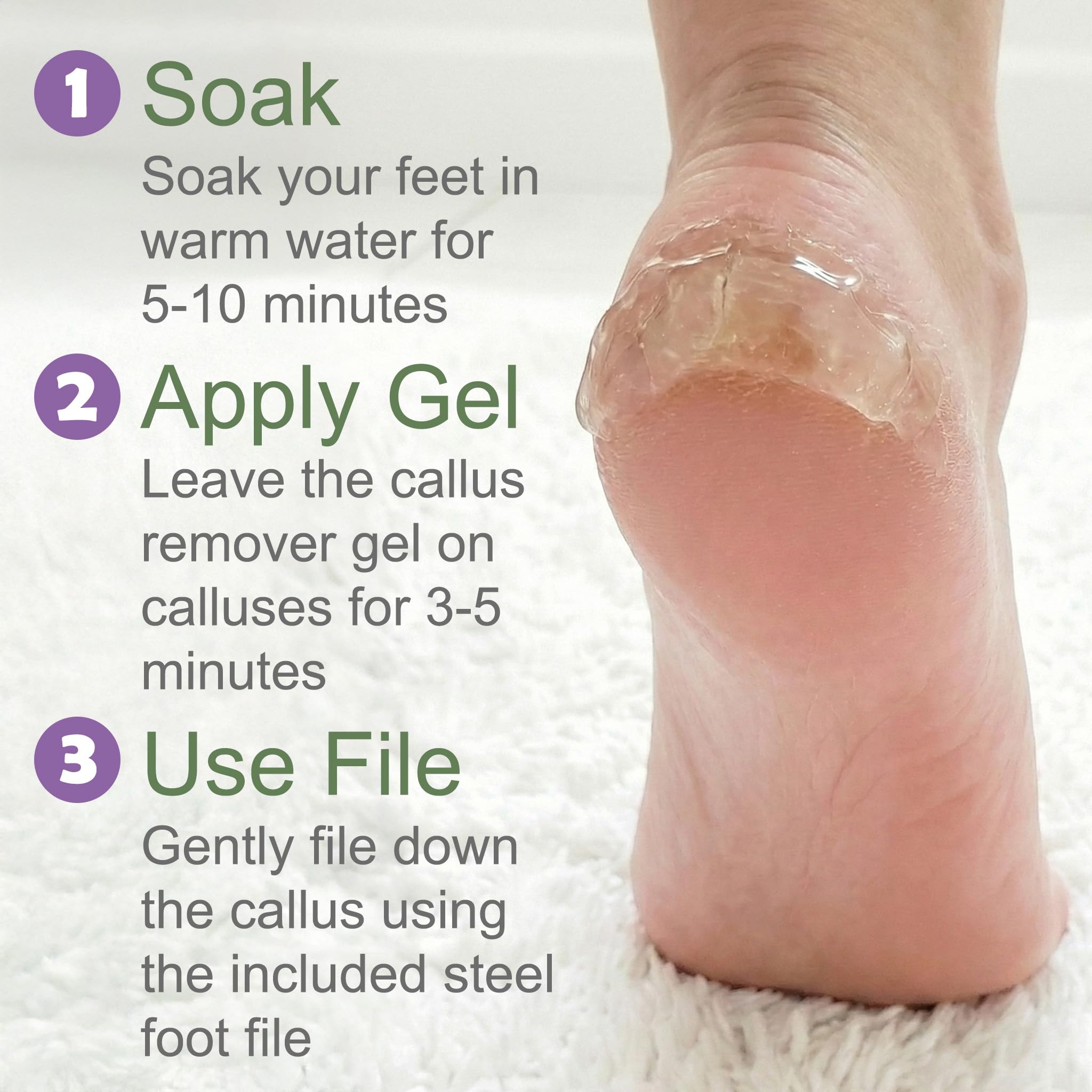 EntreFeet stainless steel foot file removes dead skin around heels efficiently.