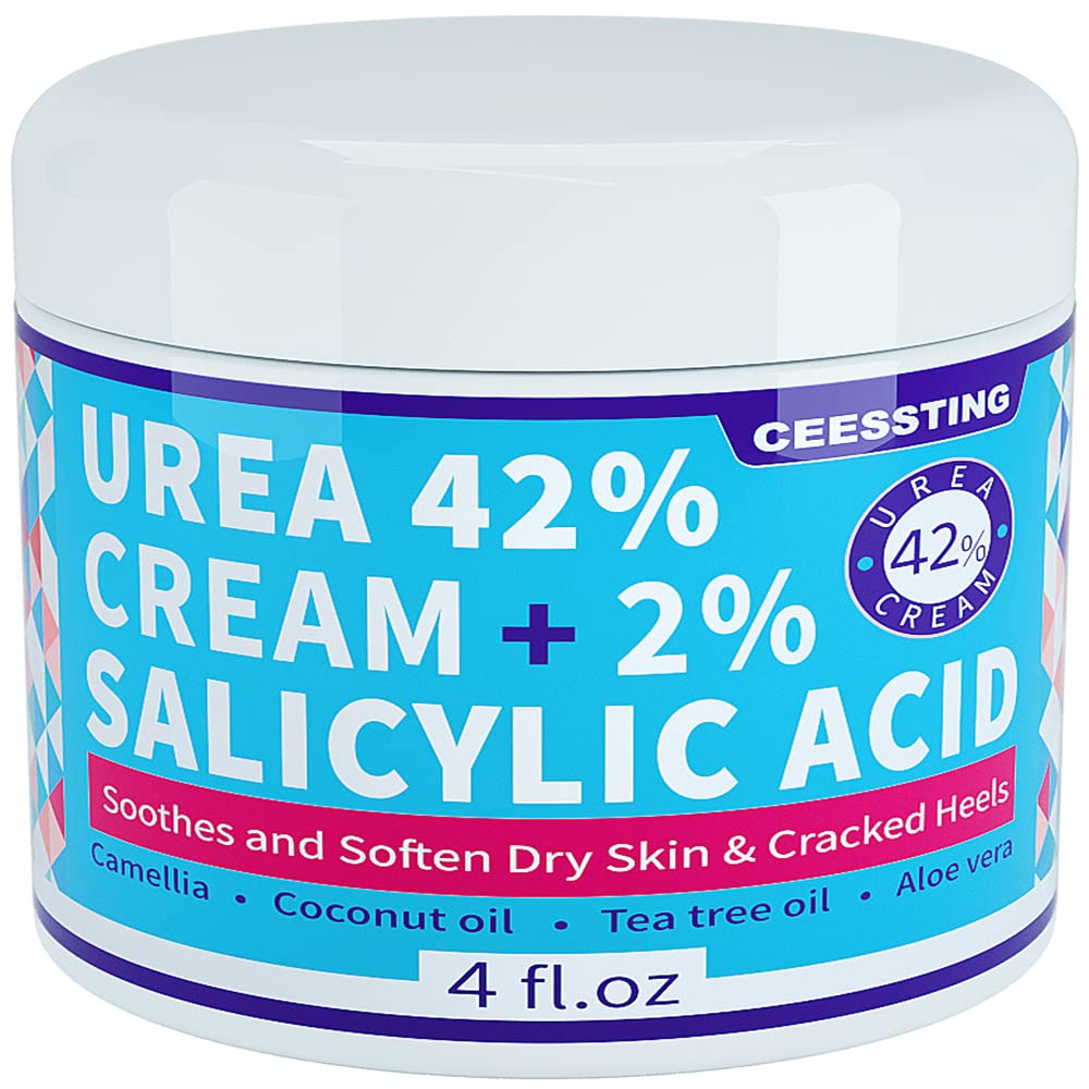 Applying Envisha Urea Cream to feet for softer skin.