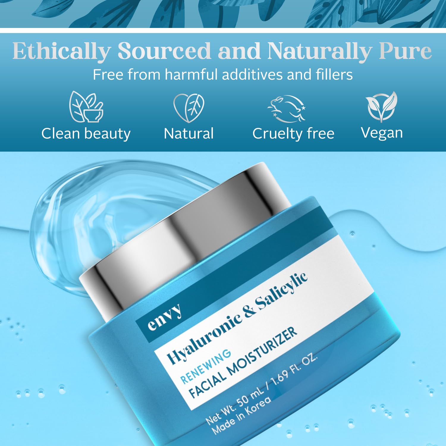 Envy aplicación crema en piel: absorción rápida para uso diario.