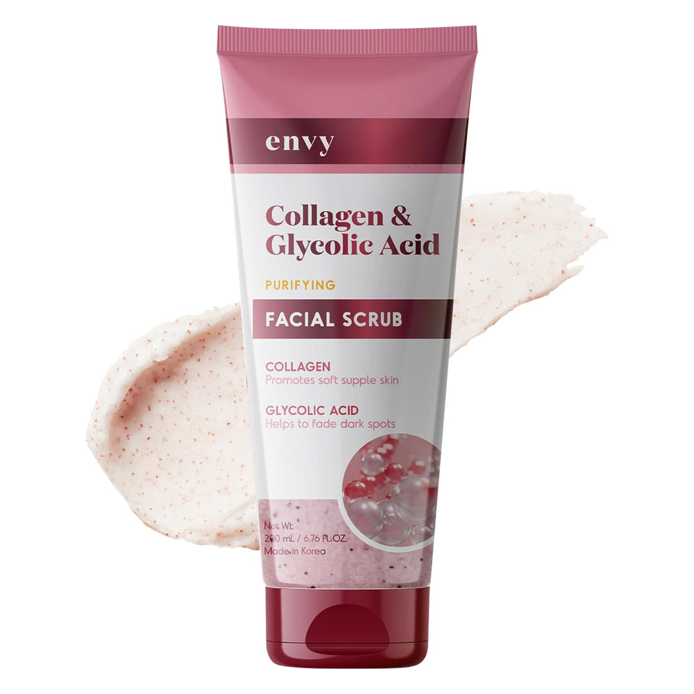 Exfoliante Envy: textura cremosa para exfoliar suavemente la piel.