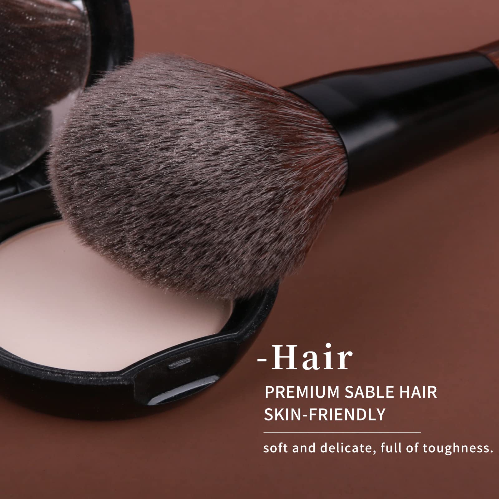 ENZO KEN professional brush set designed for complete makeup application.