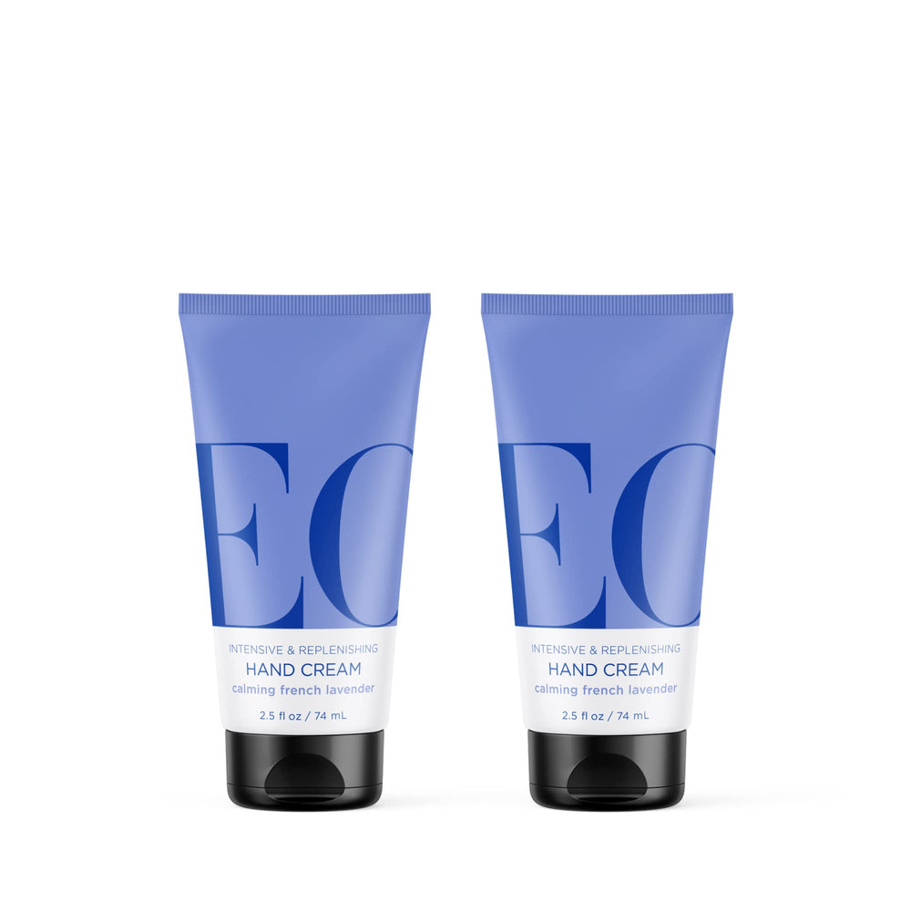 Crema de manos EO con lavanda francesa, pack de dos, cuidado suave para la piel