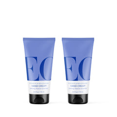 Crema de manos EO con lavanda francesa, pack de dos, cuidado suave para la piel