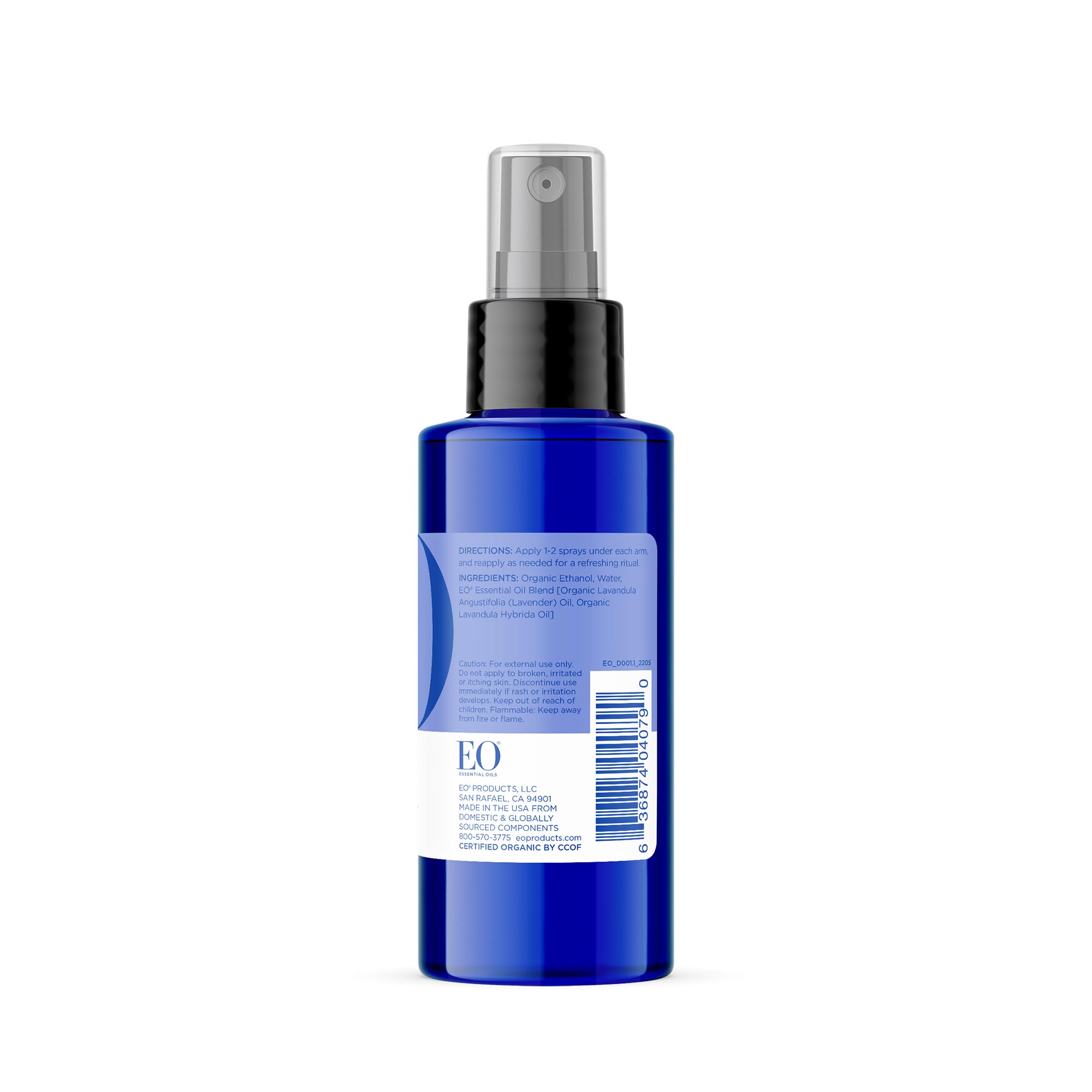 EO Spray desodorante Lavanda Francesa, 120 ml, tres botellas para la rutina diaria.