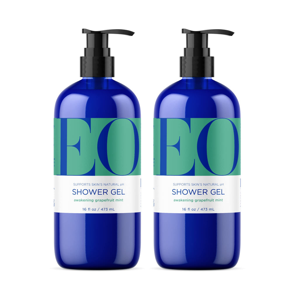 EO Shower Gel bottle front displays brand and refreshing grapefruit mint scent