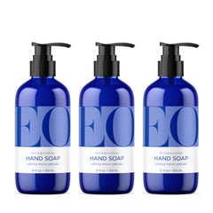 EO jabon manos lavanda francesa, pack de tres botellas de 355 ml para limpieza suave