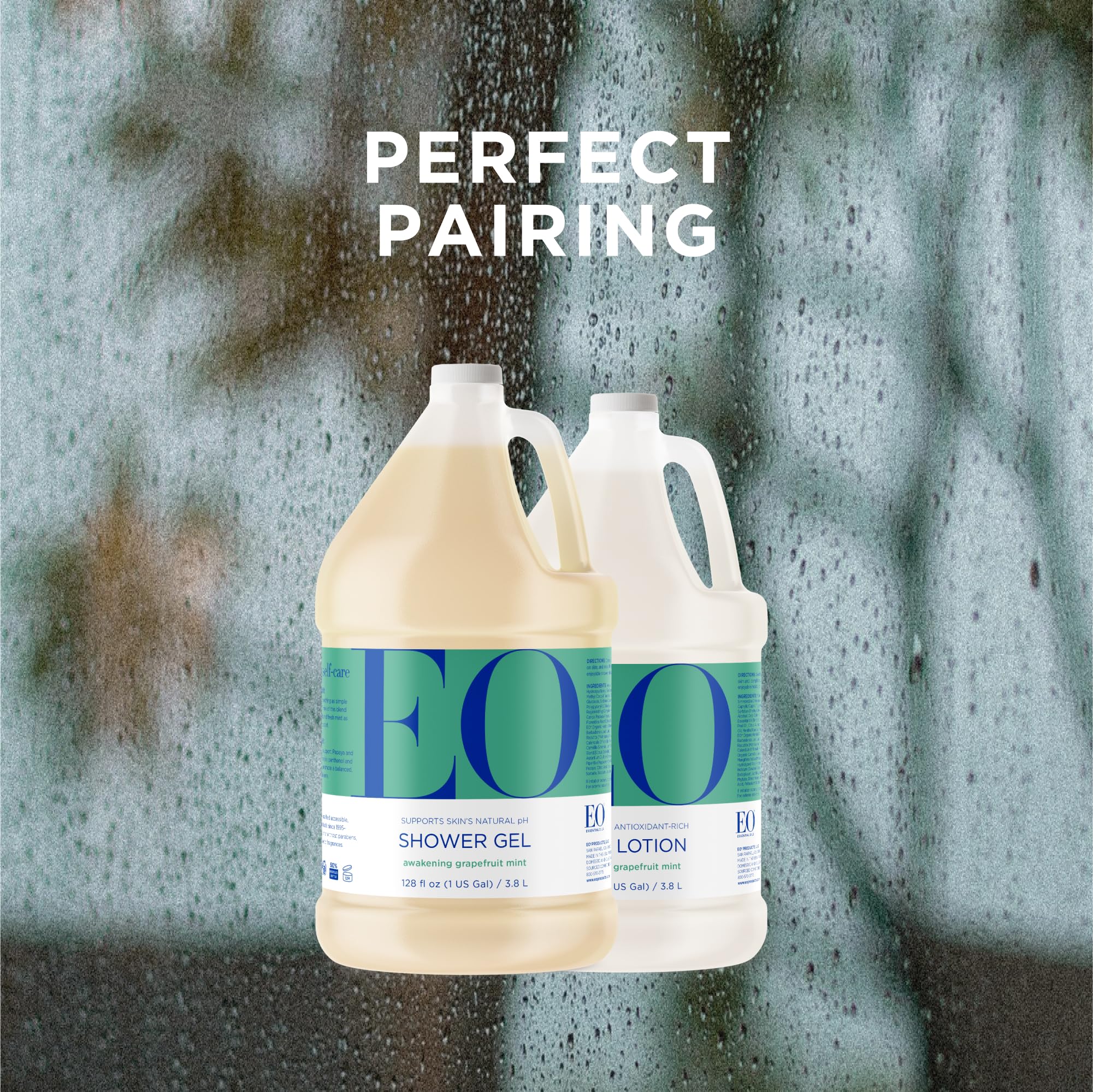 EO Shower Gel regenerating complex papaya gotu kola iris on label