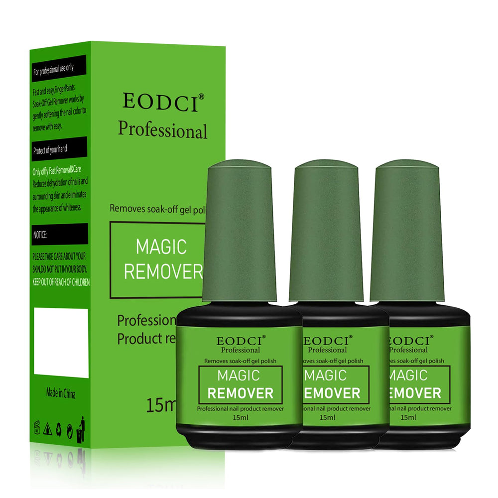 Eodci quita esmalte gel rapido aplicado en uñas para un acabado limpio